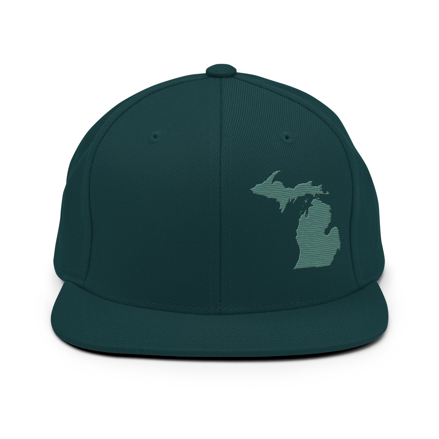 Michigan Vintage Snapback | Copper Green Outline