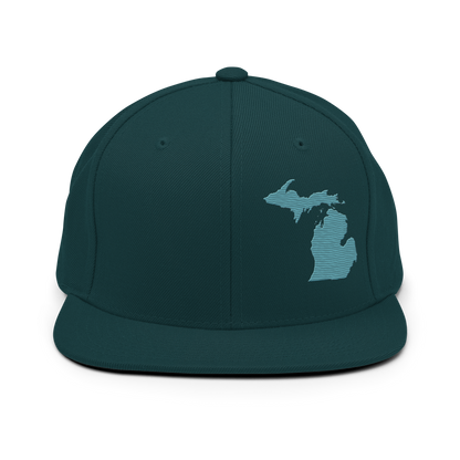 Michigan Vintage Snapback | Huron Blue Outline