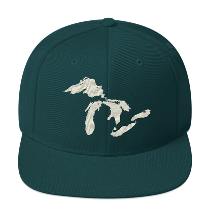 Great Lakes Vintage Snapback | Ivory White