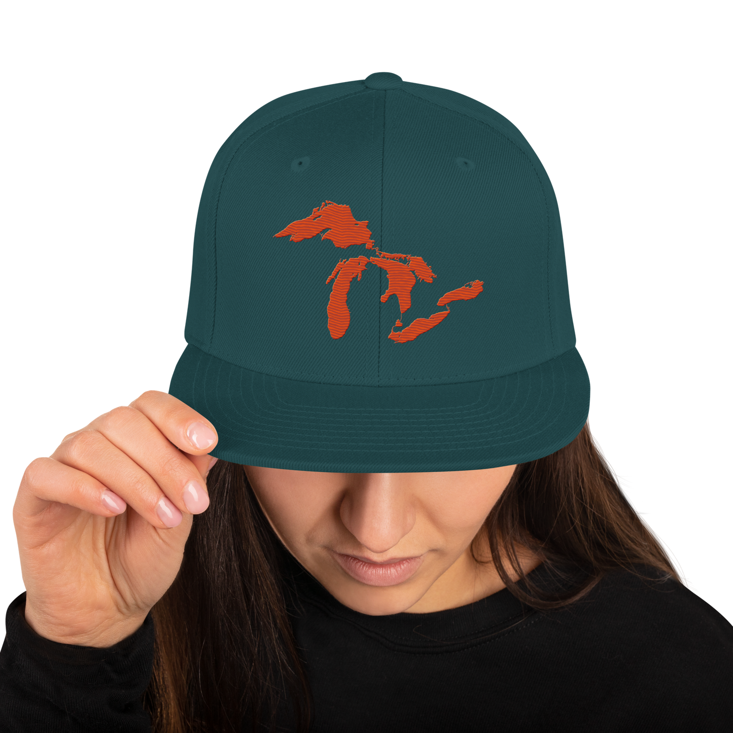 Great Lakes Vintage Snapback | Maple Leaf Orange