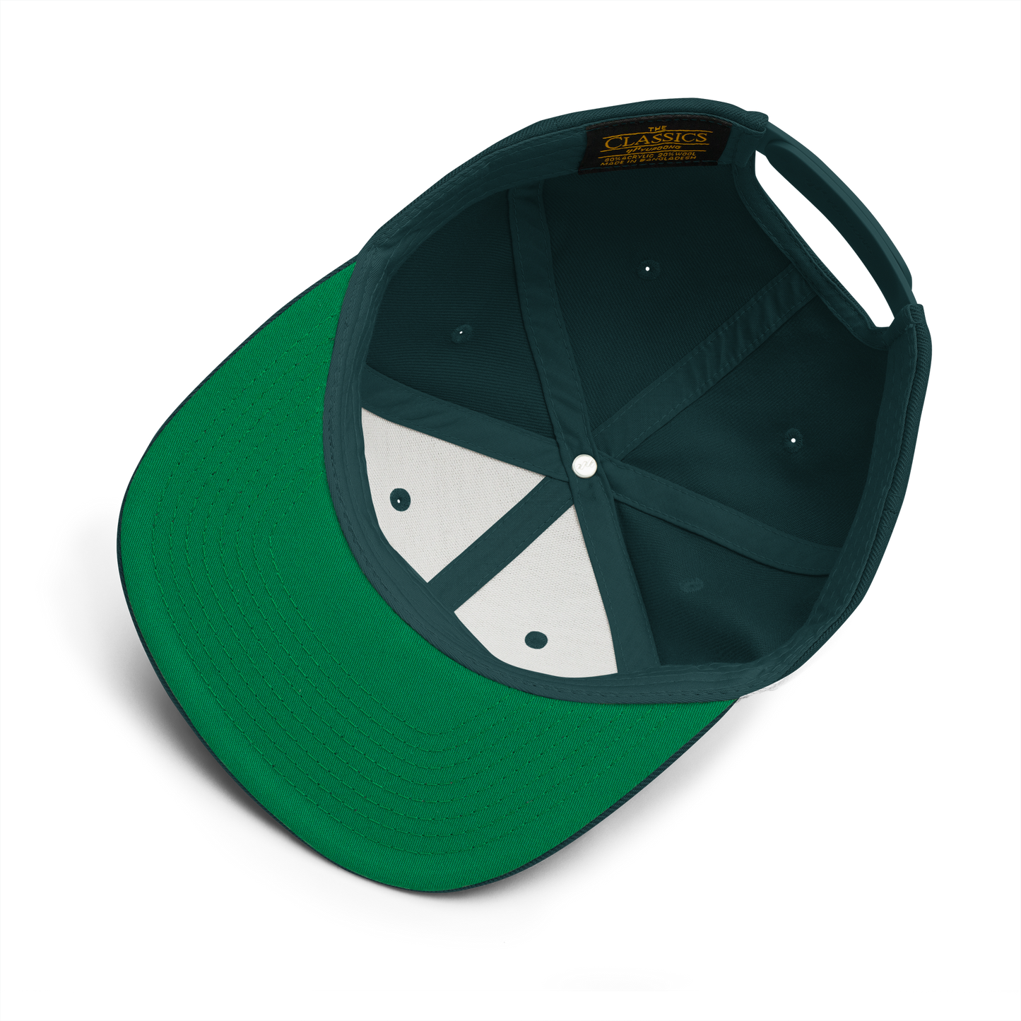 Detroit 'The D' Vintage Snapback | Copper Green