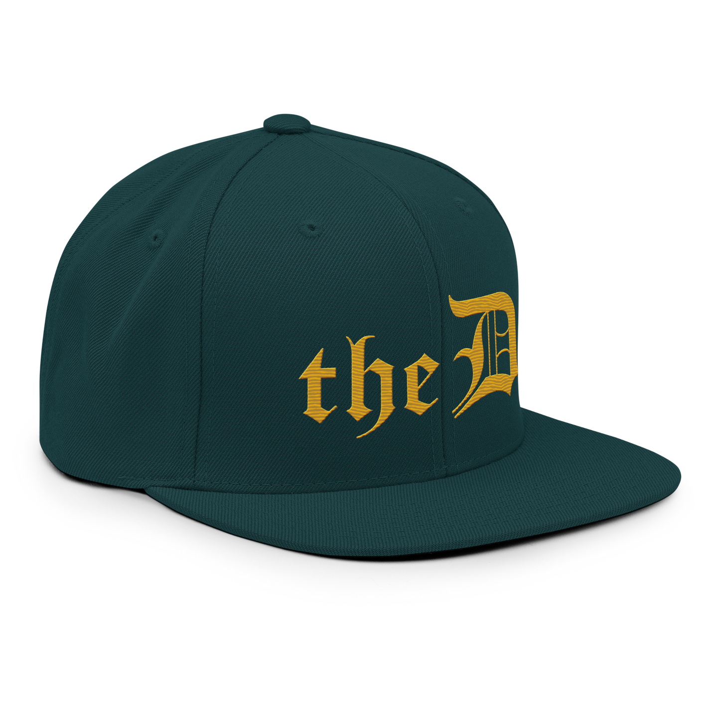 Detroit 'The D' Vintage Snapback | Gold