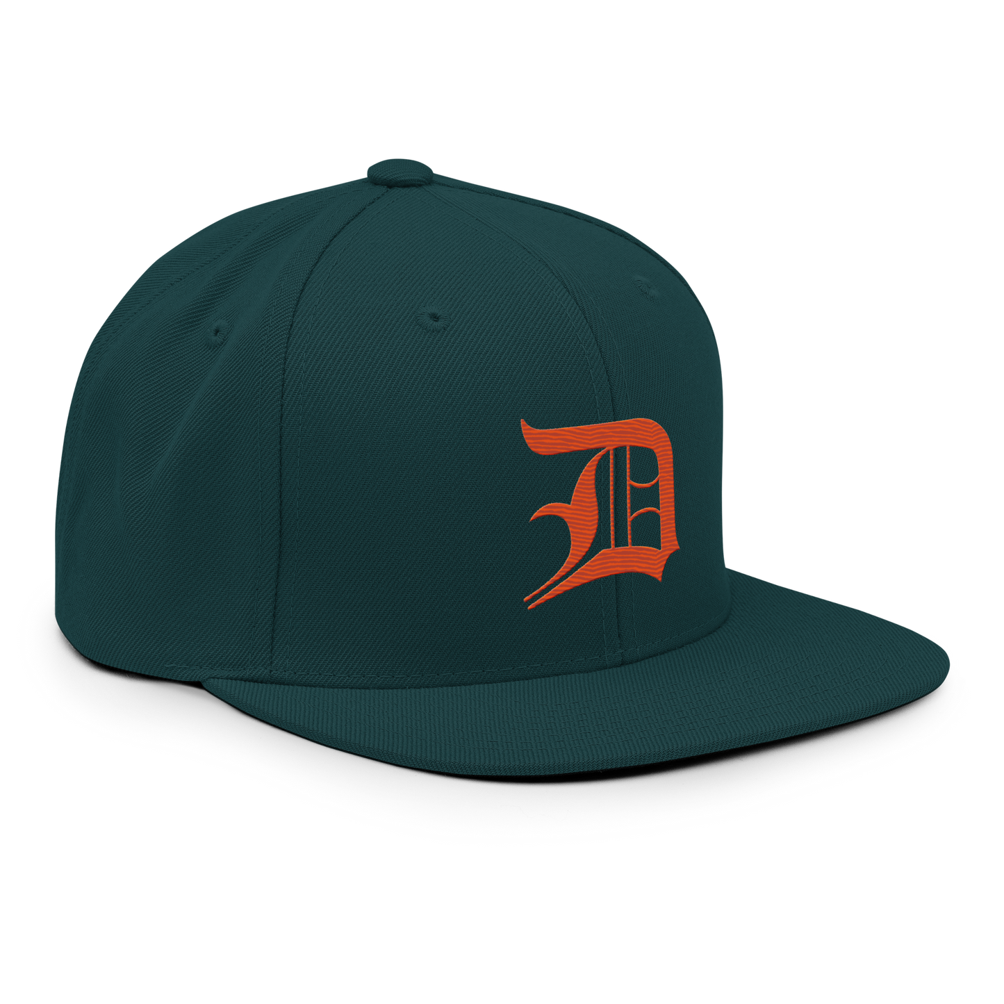 Detroit 'Old English D' Vintage Snapback (Maple Leaf Orange)