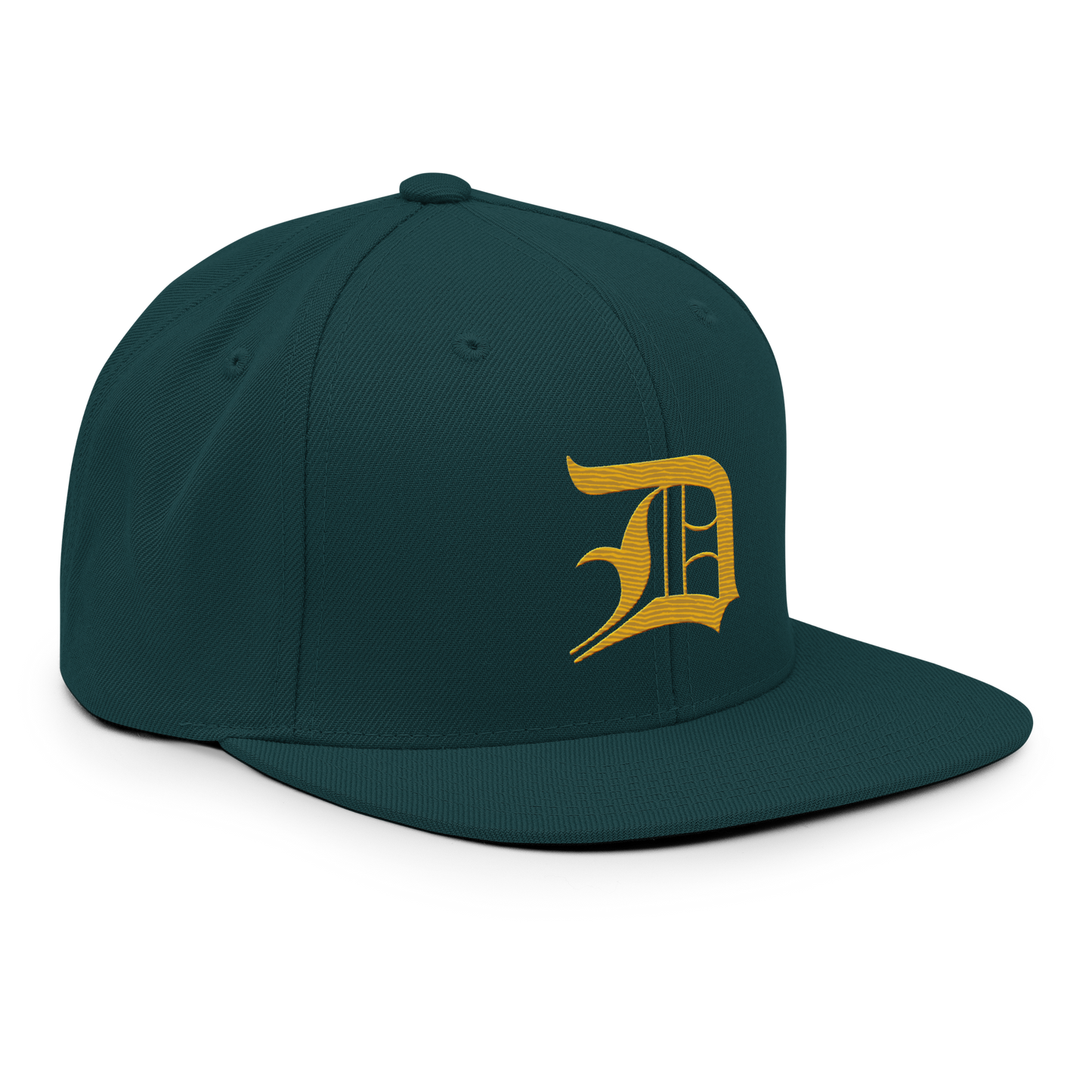 Detroit 'Old English D' Vintage Snapback (Gold)