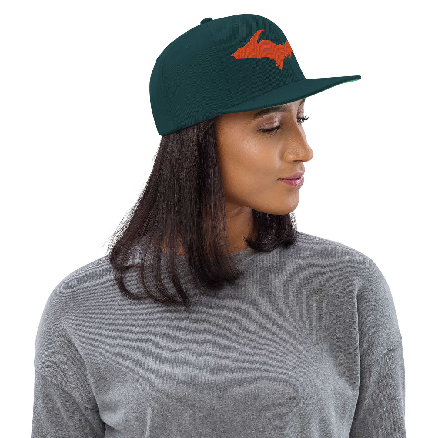 Upper Peninsula Vintage Snapback | Maple Leaf Orange