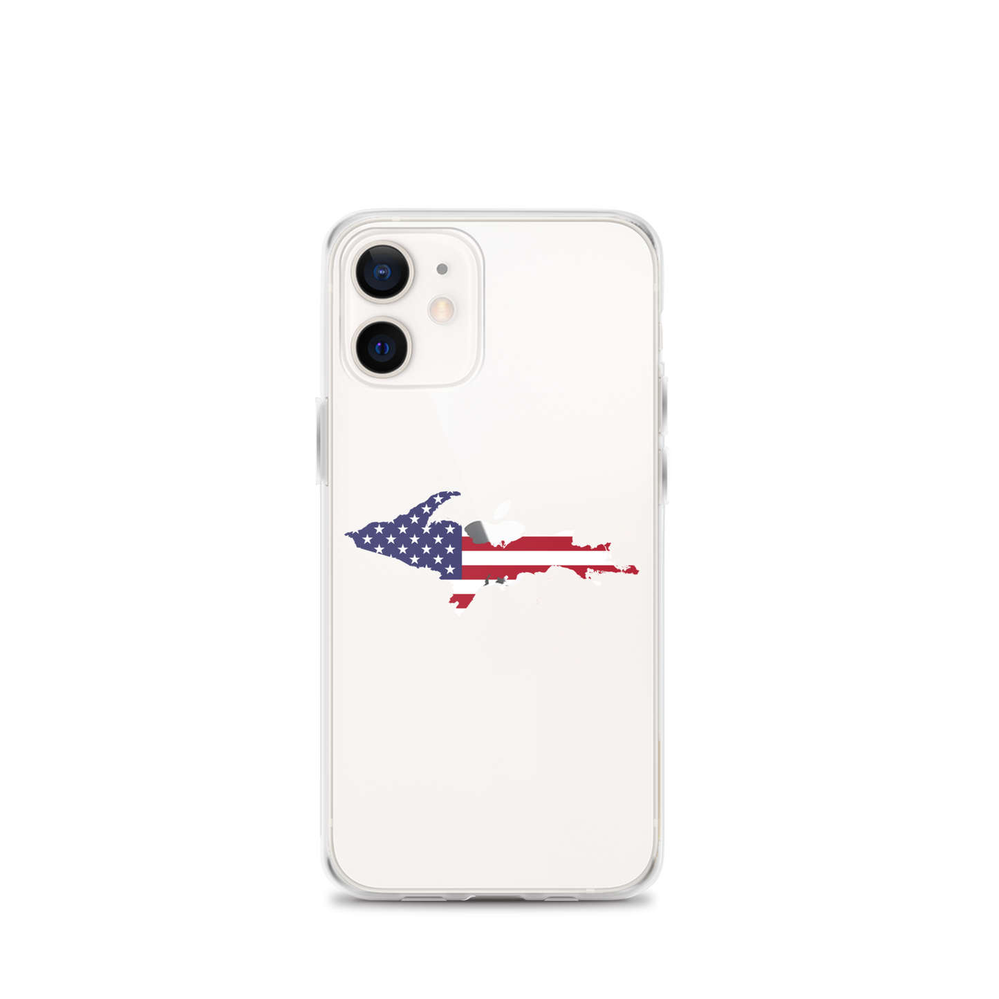 Michigan Upper Peninsula Clear iPhone Case (w/ UP USA Flag Outline)