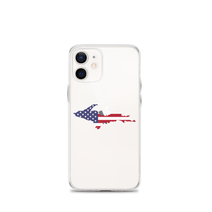 Michigan Upper Peninsula Clear iPhone Case (w/ UP USA Flag Outline)