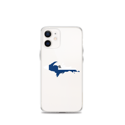 Michigan Upper Peninsula Clear iPhone Case (w/ UP Finland Flag Outline)