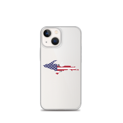 Michigan Upper Peninsula Clear iPhone Case (w/ UP USA Flag Outline)