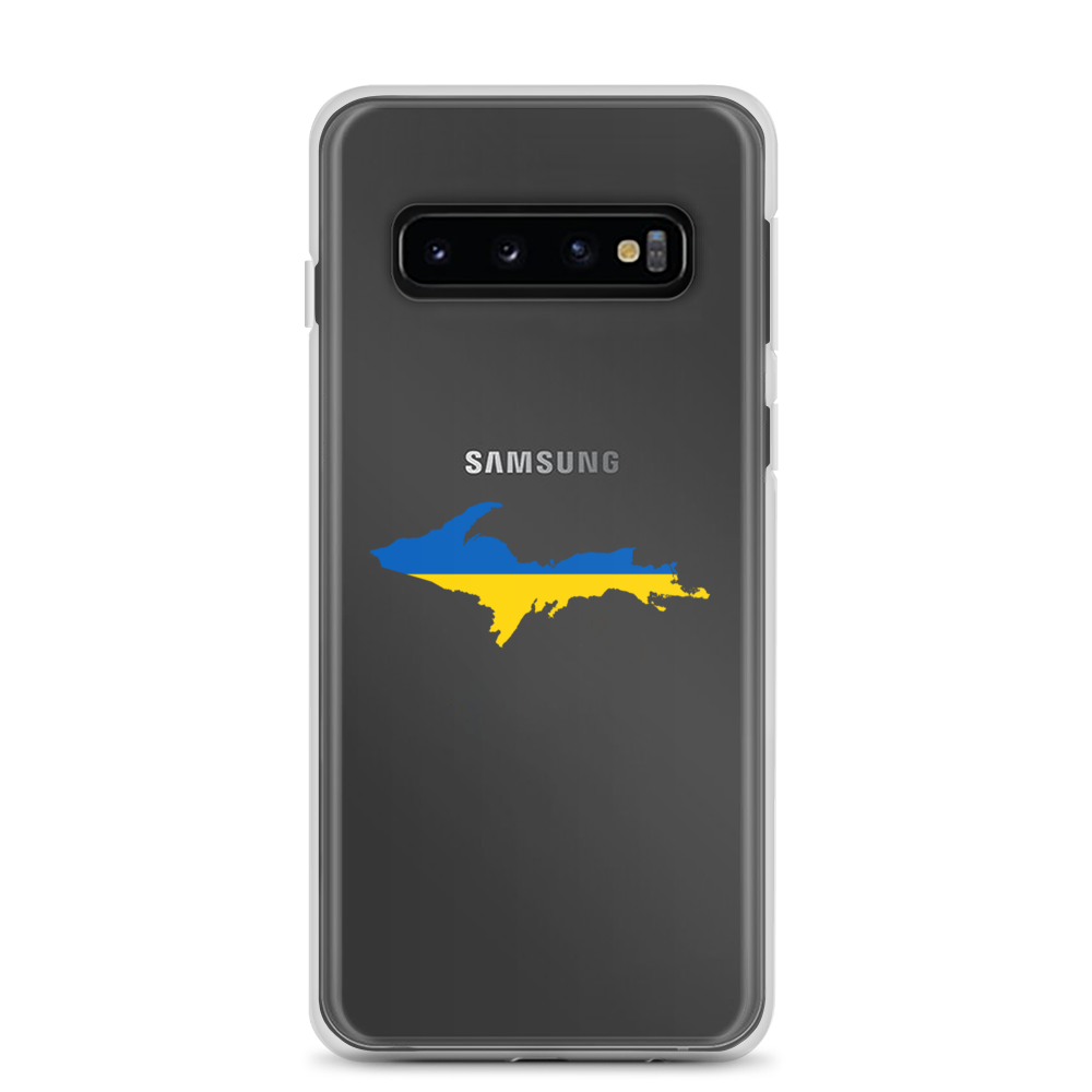 Michigan Upper Peninsula Phone Case (w/ UP Ukraine Flag Outline) | Samsung Android