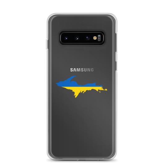 Michigan Upper Peninsula Phone Case (w/ UP Ukraine Flag Outline) | Samsung Android