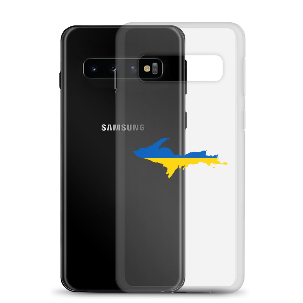 Michigan Upper Peninsula Phone Case (w/ UP Ukraine Flag Outline) | Samsung Android