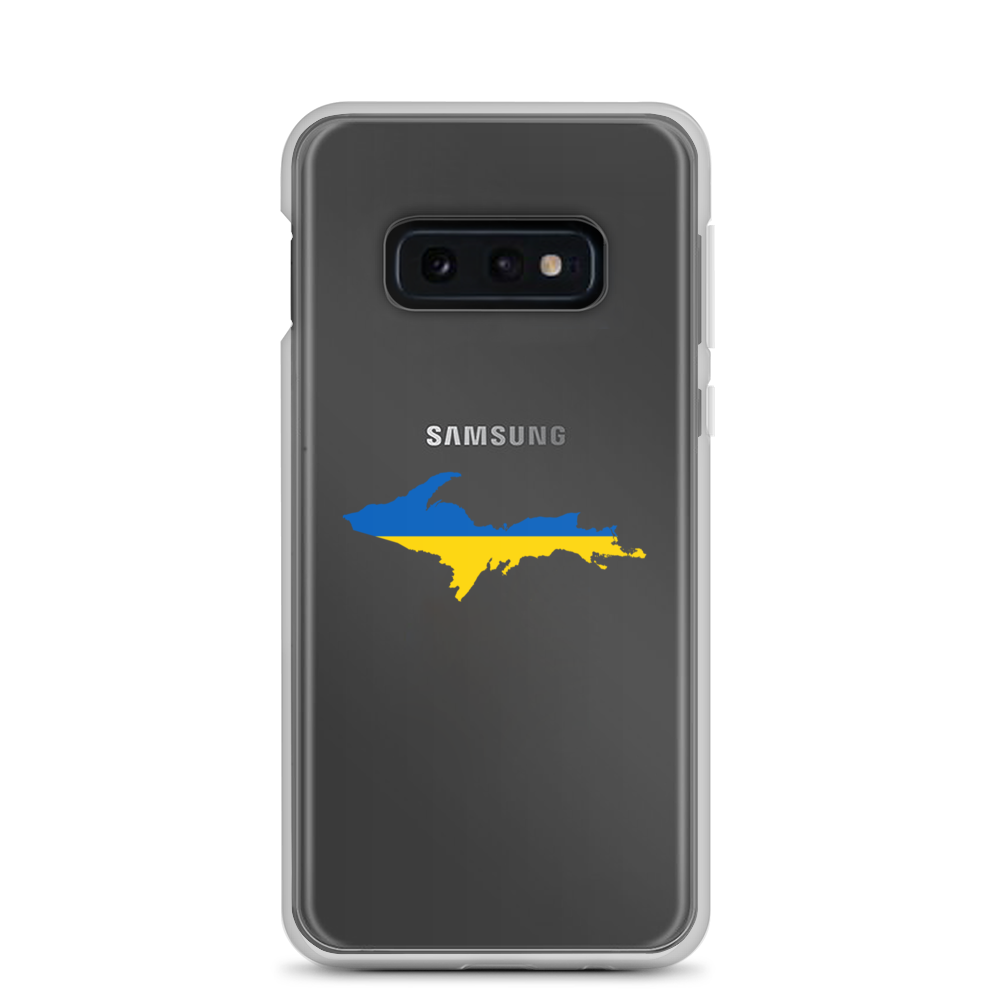 Michigan Upper Peninsula Phone Case (w/ UP Ukraine Flag Outline) | Samsung Android