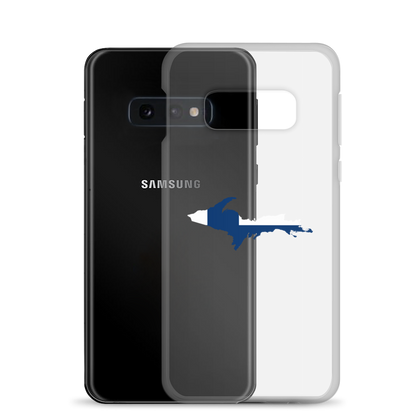 Michigan Upper Peninsula Clear Phone Case (w/ UP Finland Flag Outline) | Samsung Android