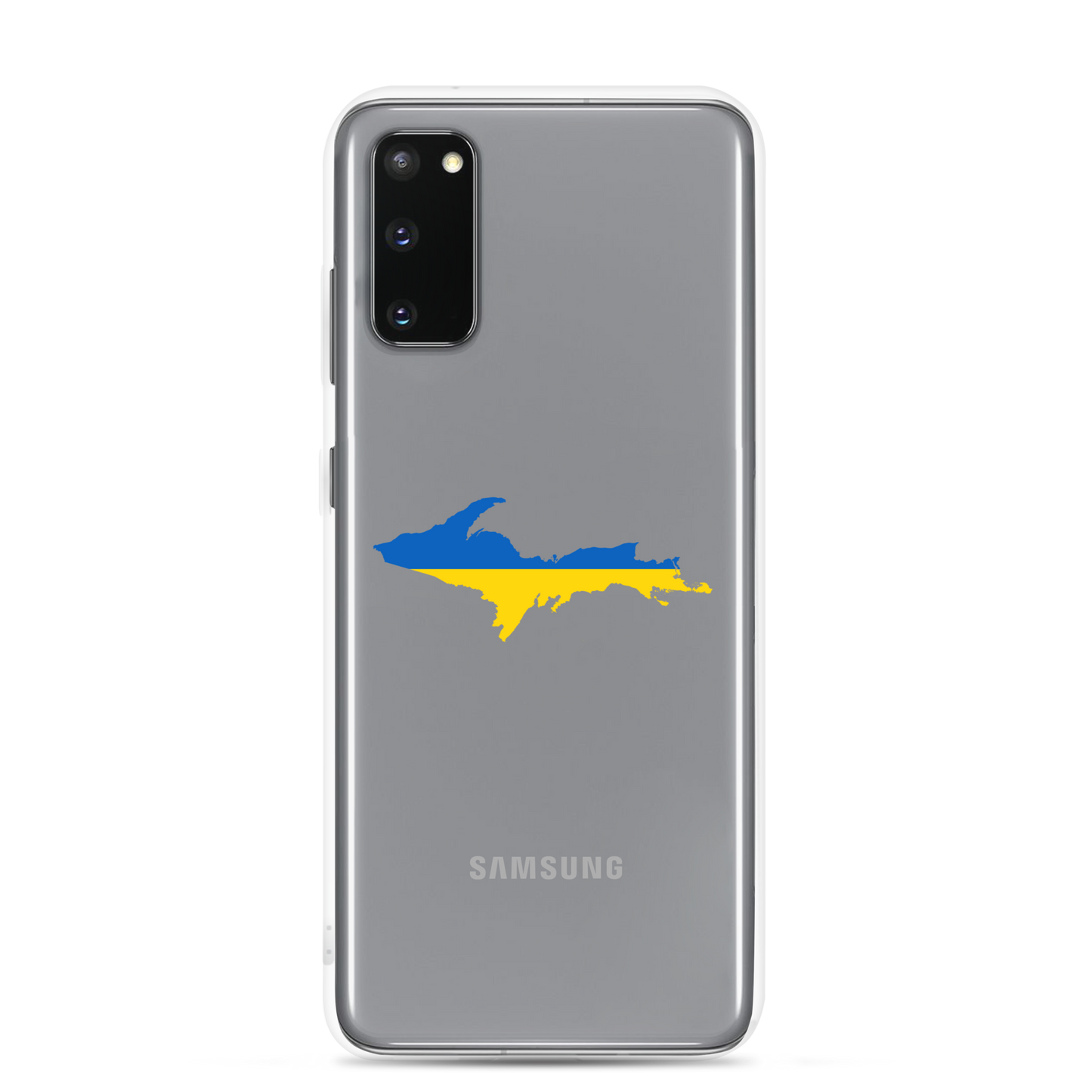 Michigan Upper Peninsula Phone Case (w/ UP Ukraine Flag Outline) | Samsung Android