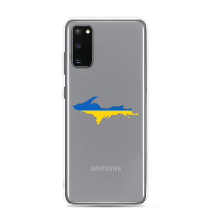 Michigan Upper Peninsula Phone Case (w/ UP Ukraine Flag Outline) | Samsung Android