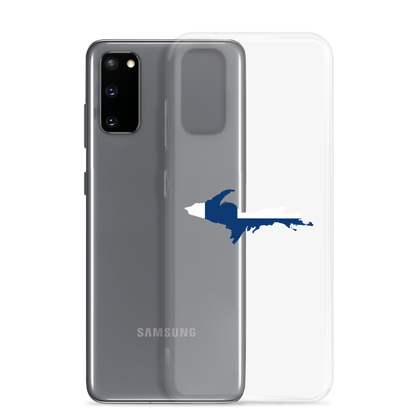 Michigan Upper Peninsula Clear Phone Case (w/ UP Finland Flag Outline) | Samsung Android