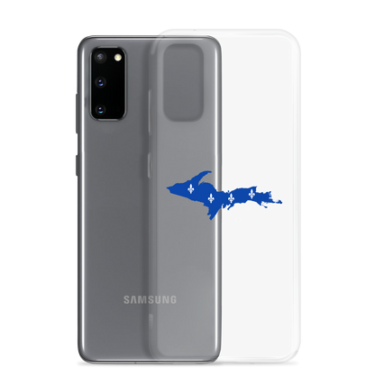 Michigan Upper Peninsula Clear Phone Case (w/ UP Quebec Flag Outline) | Samsung Android