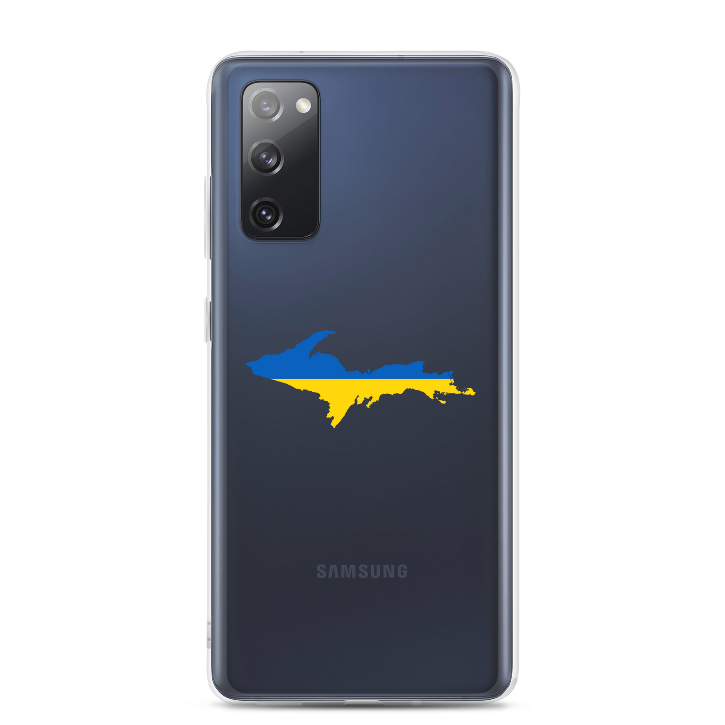 Michigan Upper Peninsula Phone Case (w/ UP Ukraine Flag Outline) | Samsung Android