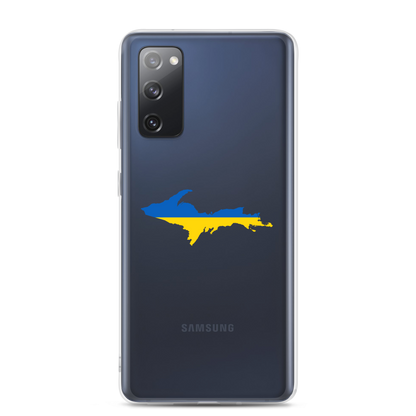 Michigan Upper Peninsula Phone Case (w/ UP Ukraine Flag Outline) | Samsung Android