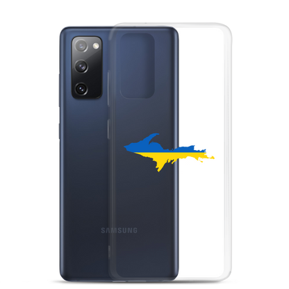 Michigan Upper Peninsula Phone Case (w/ UP Ukraine Flag Outline) | Samsung Android