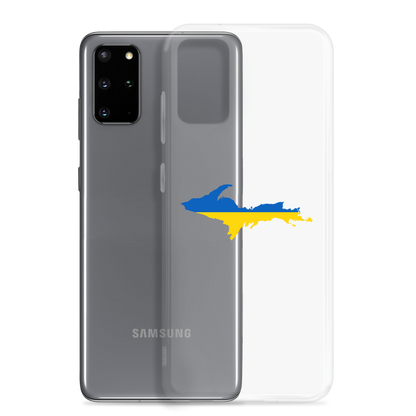 Michigan Upper Peninsula Phone Case (w/ UP Ukraine Flag Outline) | Samsung Android