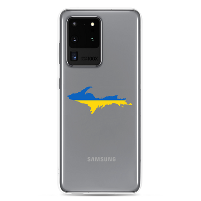 Michigan Upper Peninsula Phone Case (w/ UP Ukraine Flag Outline) | Samsung Android