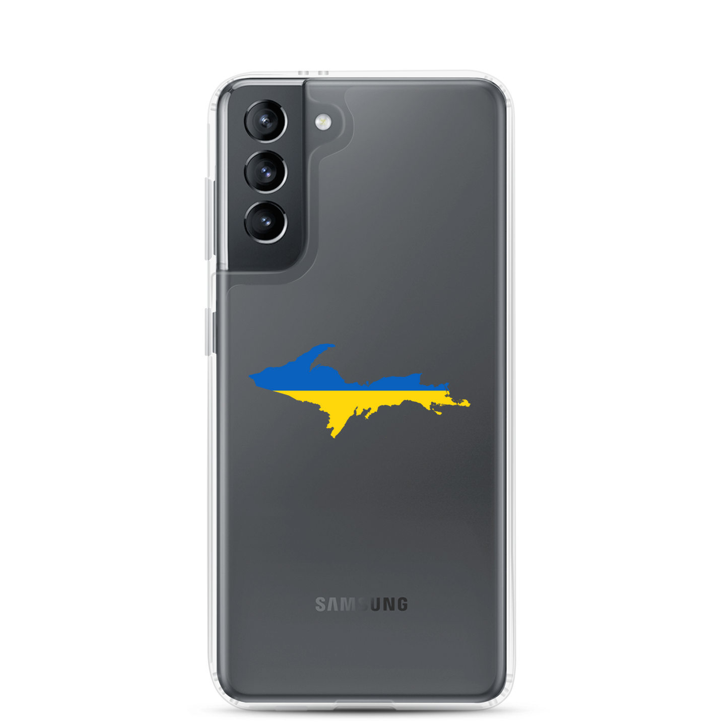 Michigan Upper Peninsula Phone Case (w/ UP Ukraine Flag Outline) | Samsung Android