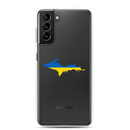 Michigan Upper Peninsula Phone Case (w/ UP Ukraine Flag Outline) | Samsung Android