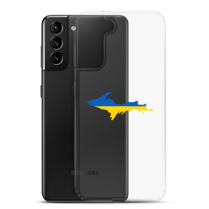 Michigan Upper Peninsula Phone Case (w/ UP Ukraine Flag Outline) | Samsung Android