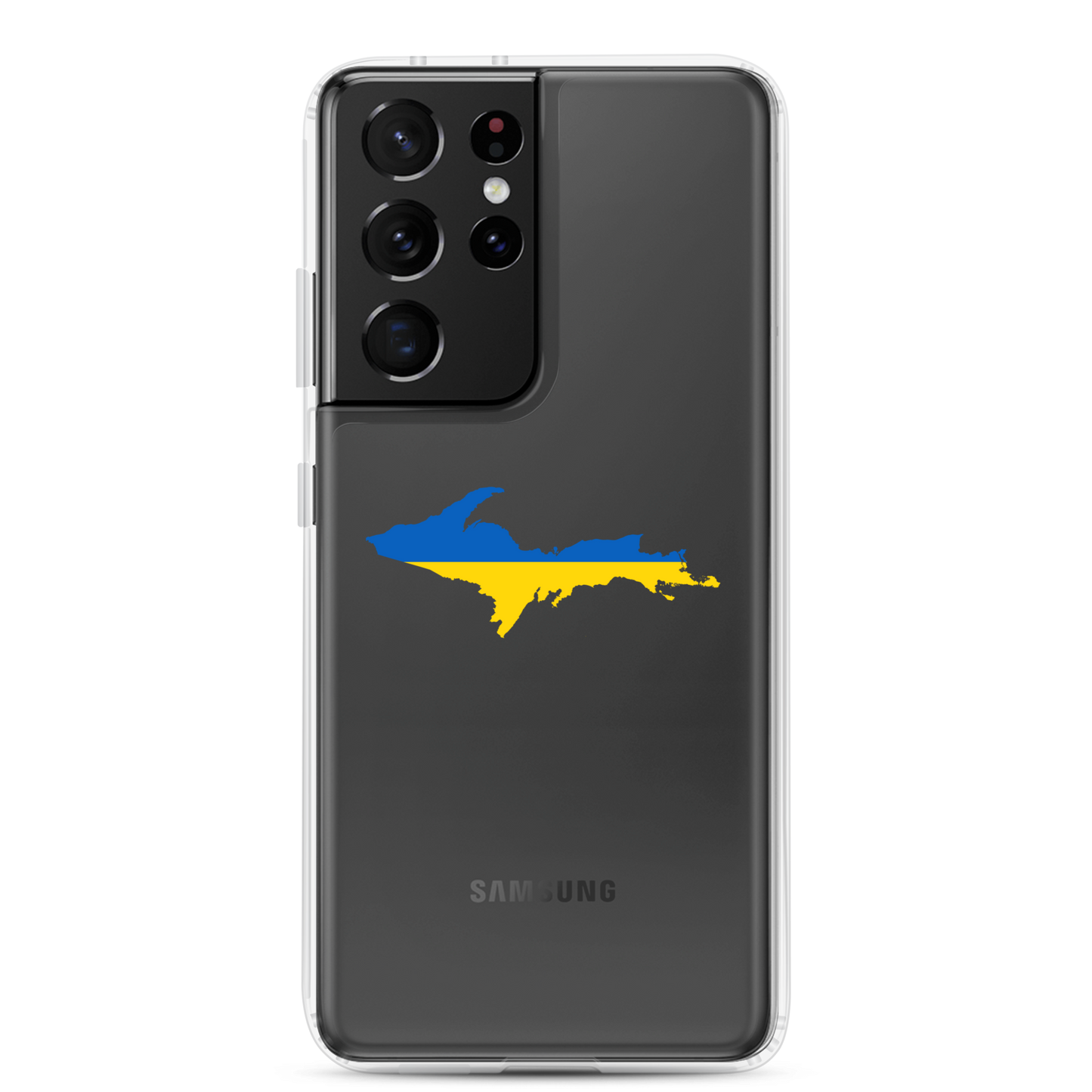 Michigan Upper Peninsula Phone Case (w/ UP Ukraine Flag Outline) | Samsung Android