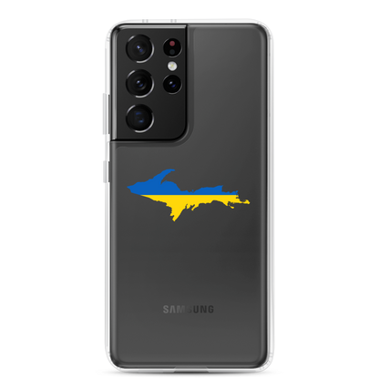 Michigan Upper Peninsula Phone Case (w/ UP Ukraine Flag Outline) | Samsung Android