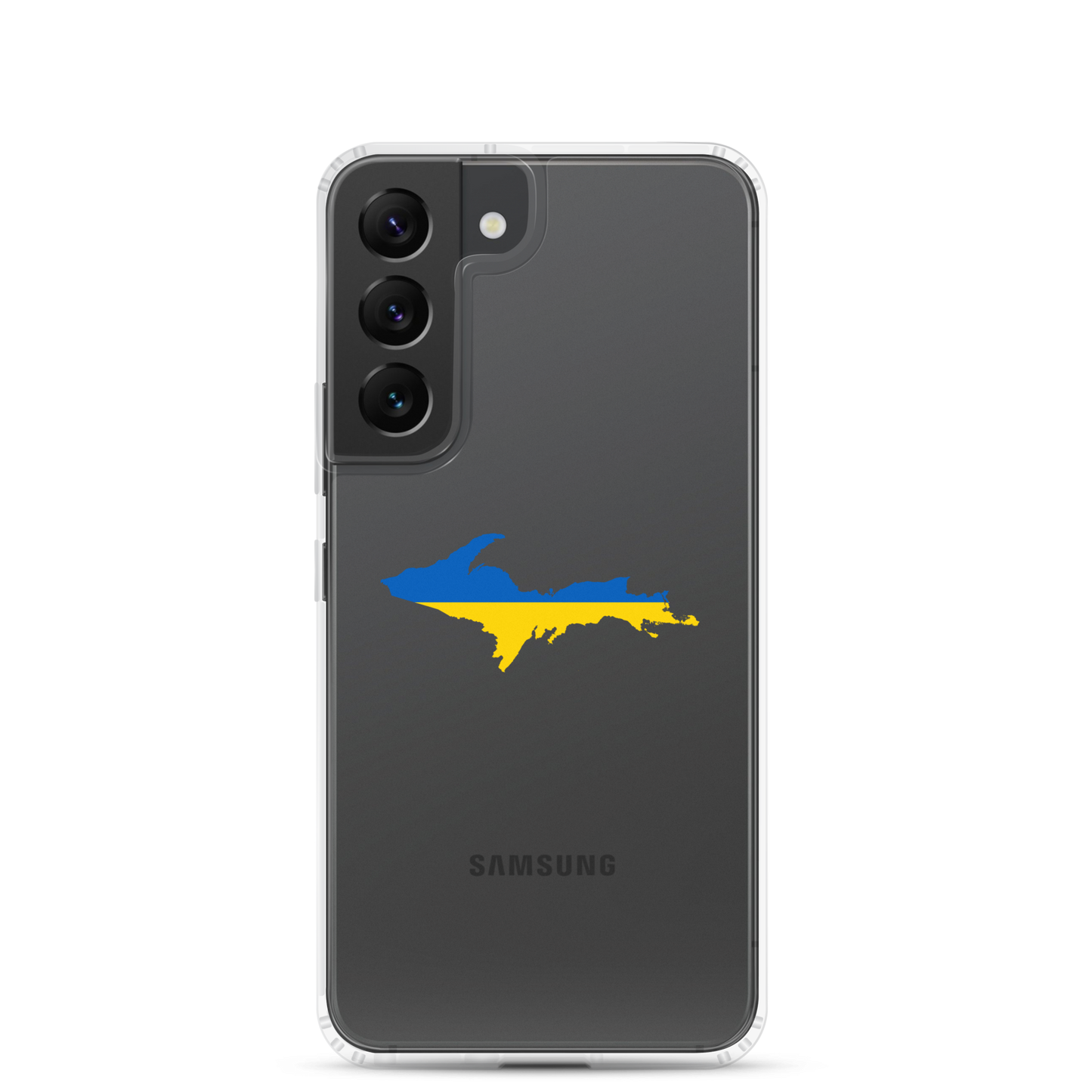 Michigan Upper Peninsula Phone Case (w/ UP Ukraine Flag Outline) | Samsung Android