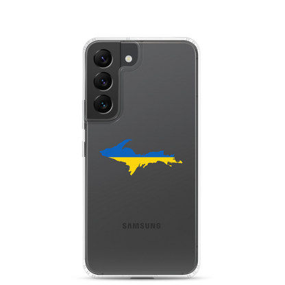 Michigan Upper Peninsula Phone Case (w/ UP Ukraine Flag Outline) | Samsung Android