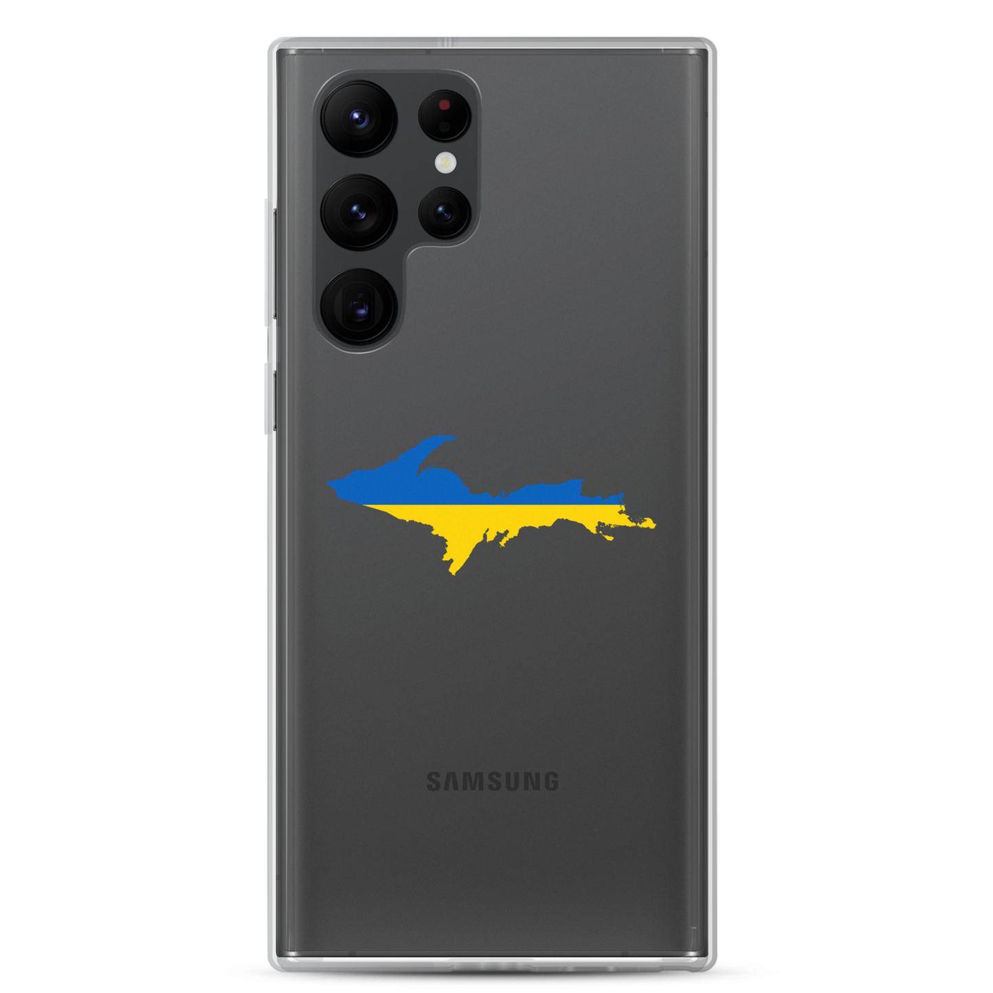 Michigan Upper Peninsula Phone Case (w/ UP Ukraine Flag Outline) | Samsung Android