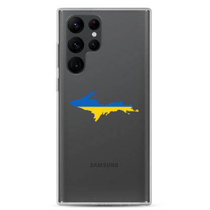 Michigan Upper Peninsula Phone Case (w/ UP Ukraine Flag Outline) | Samsung Android