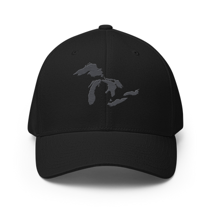 Great Lakes Fitted Baseball Cap (Iron Ore Grey)