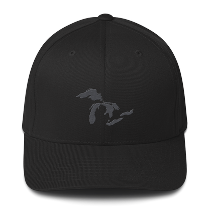 Great Lakes Fitted Baseball Cap (Iron Ore Grey)