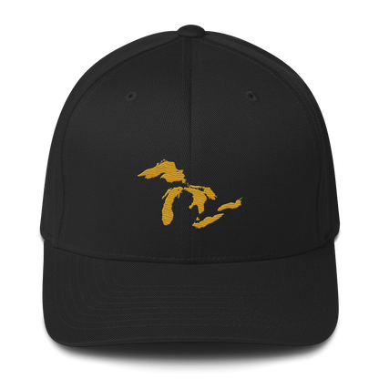 Great Lakes Fitted Baseball Cap (Gold)