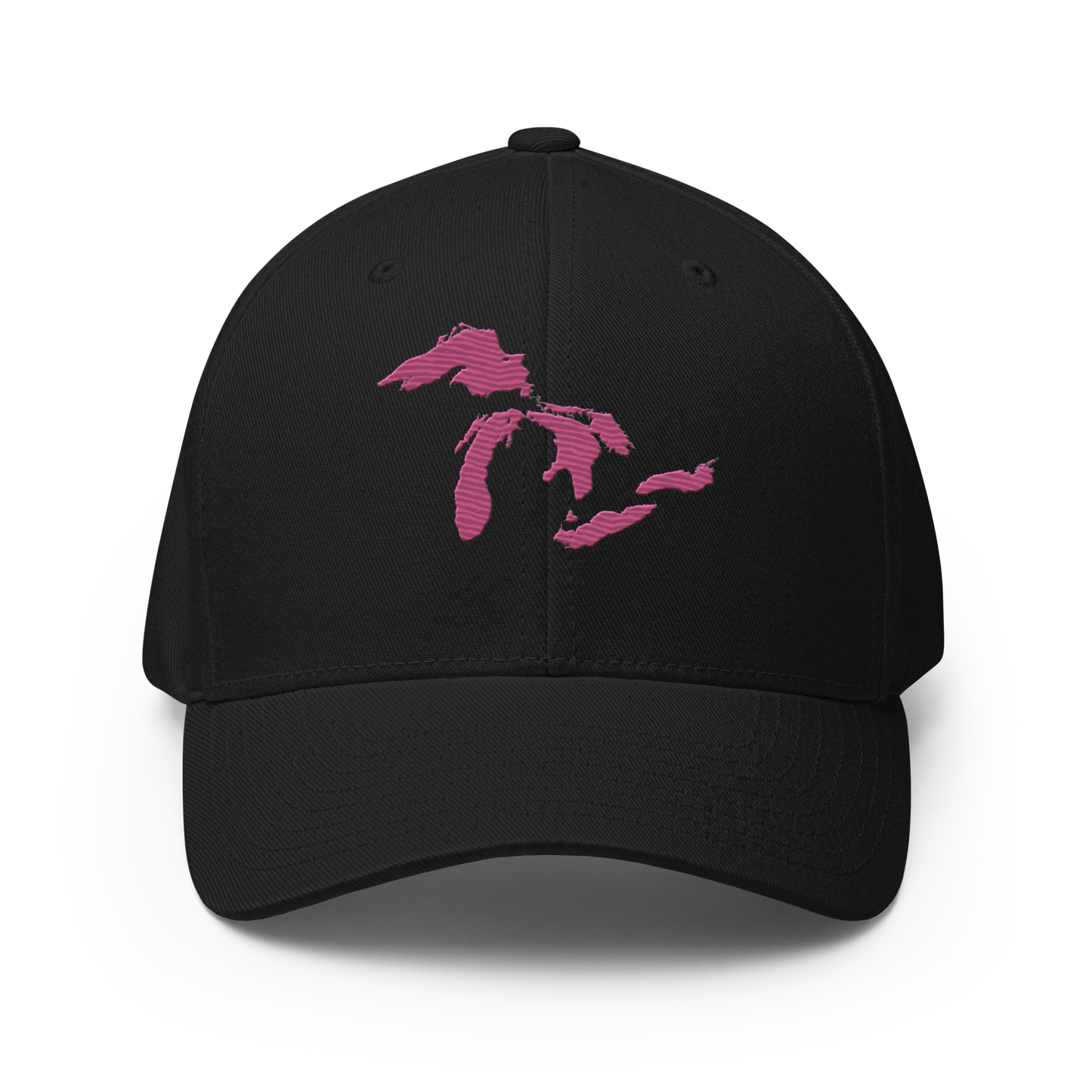 Great Lakes Fitted Baseball Cap (Apple Blossom Pink)