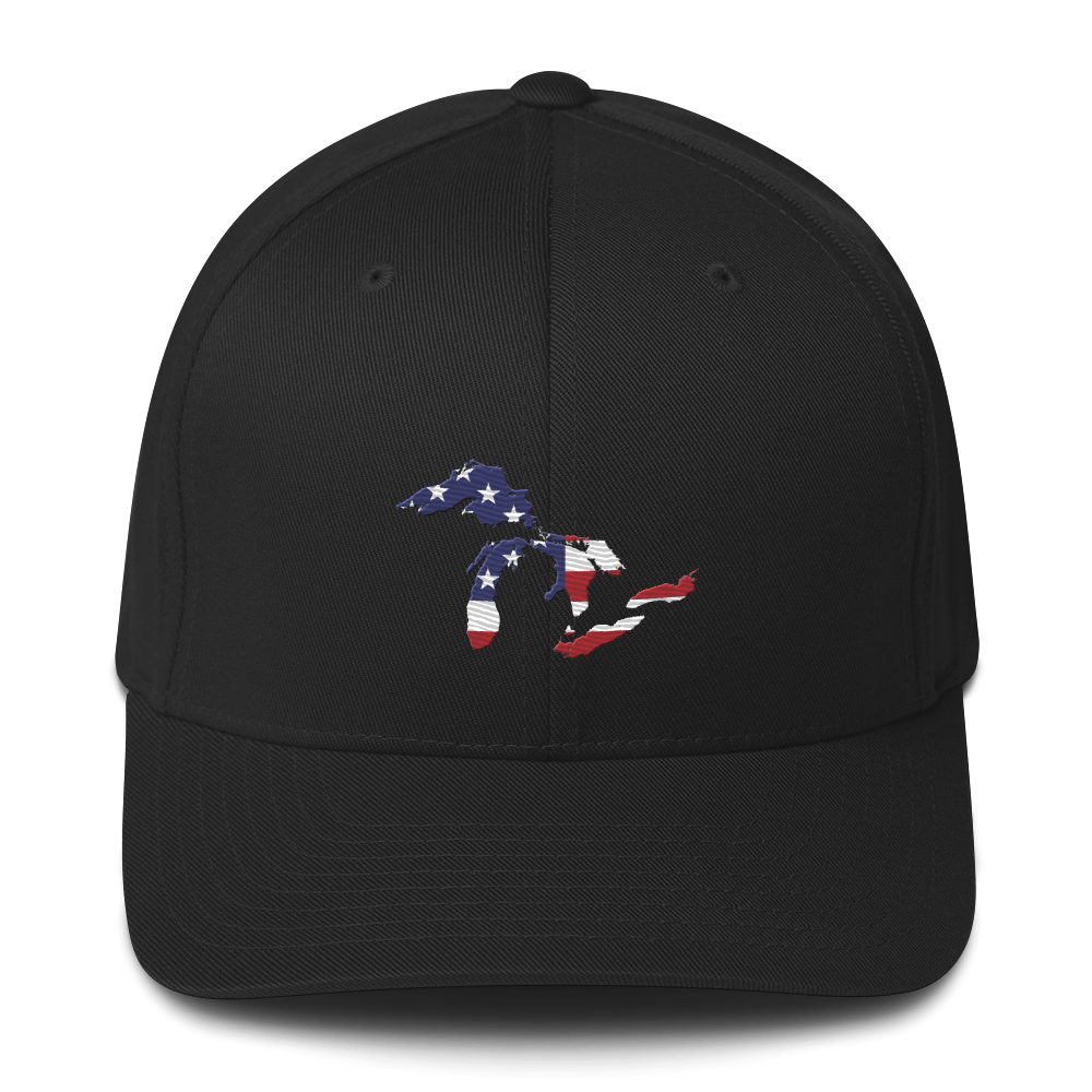 Great Lakes Fitted Baseball Cap (Patriotic Edition)