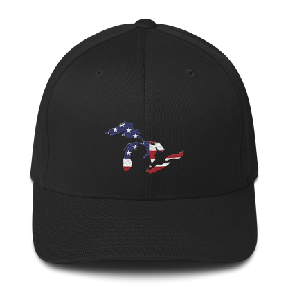 Great Lakes Fitted Baseball Cap (Patriotic Edition)