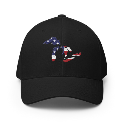 Great Lakes Fitted Baseball Cap (Patriotic Edition)