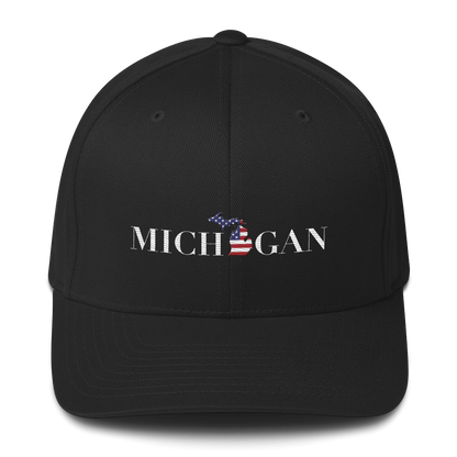 'Michigan' Fitted Baseball Cap (Didone Patriot Edition)