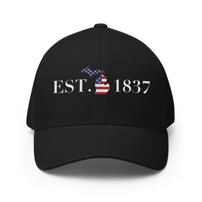 Michigan 'EST. 1837' Fitted Baseball Cap (Patriot Edition)