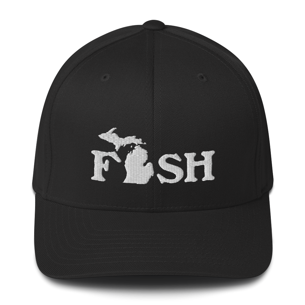 Michigan 'Fish' Fitted Baseball Cap