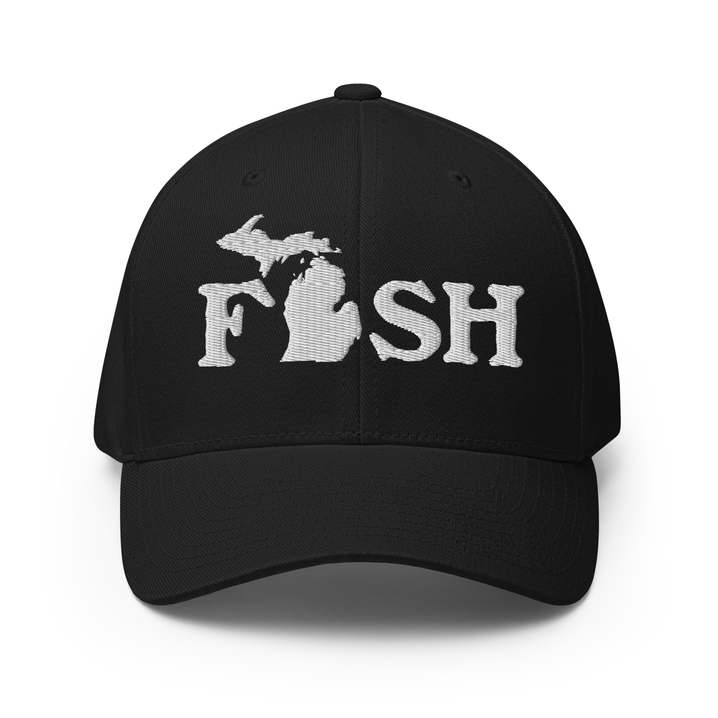 Michigan 'Fish' Fitted Baseball Cap