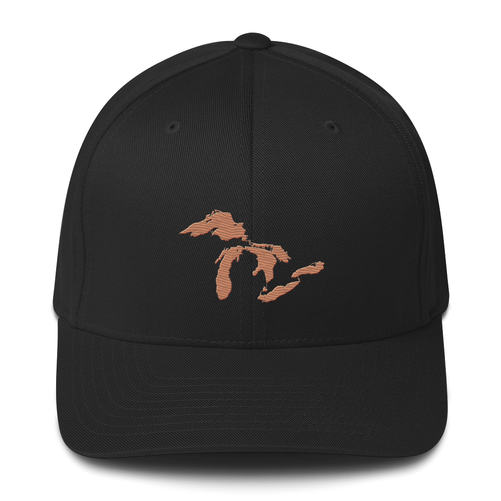 Great Lakes Fitted Baseball Cap (Copper)