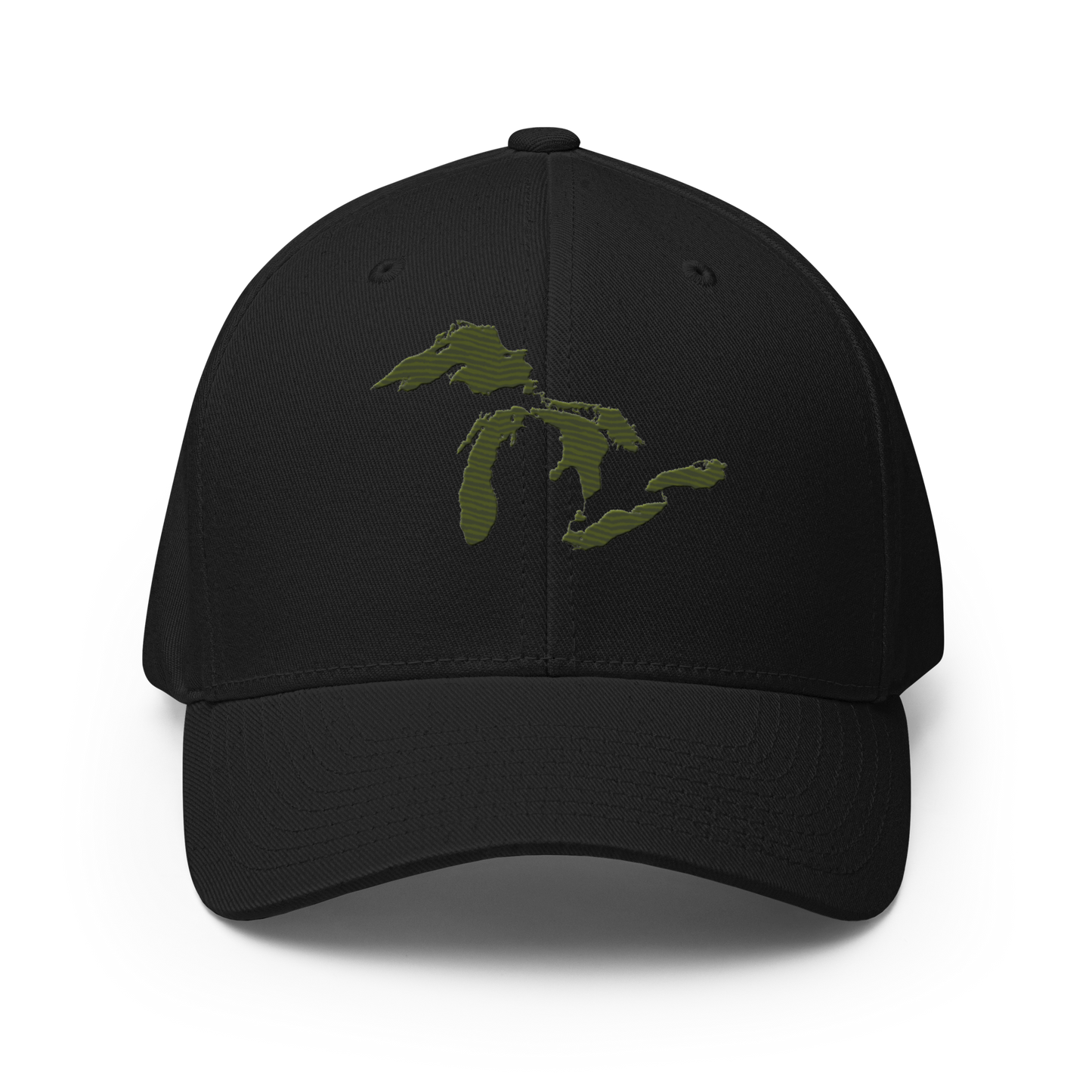 Great Lakes Fitted Baseball Cap (Army Green)