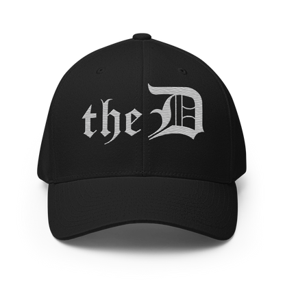 Detroit 'The D' Fitted Baseball Cap | Platinum